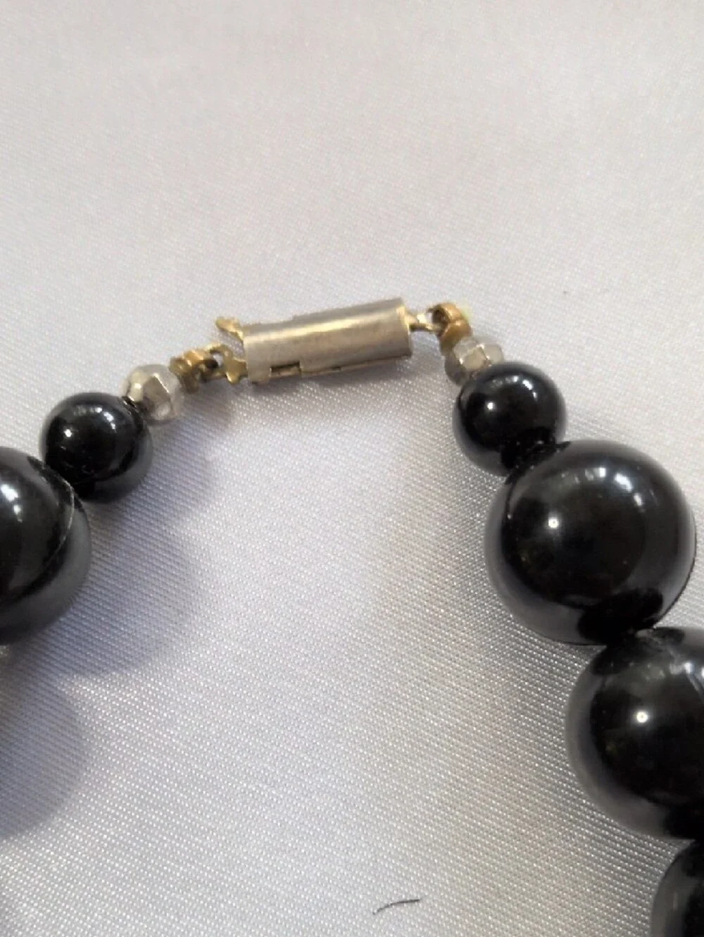 Bold Black & Orange Bead Statement Necklace